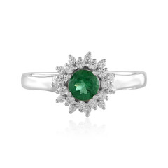 Green apatite Silver Ring