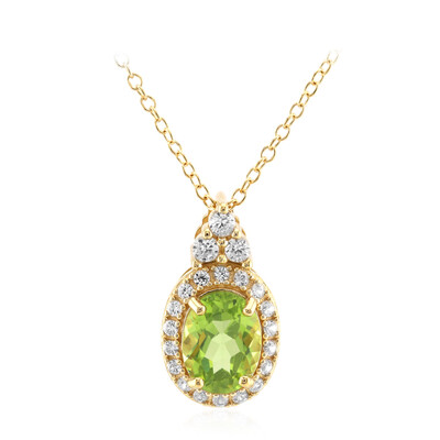 Burmese Peridot Silver Necklace
