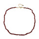 Mozambique Garnet Silver Necklace (Adela Silber)