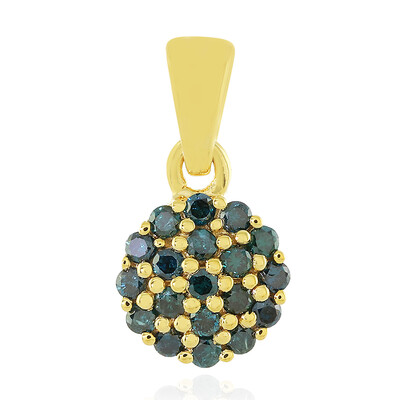I3 Blue Diamond Silver Pendant