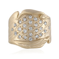 White Topaz Silver Ring