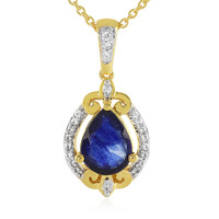 Madagascar Blue Sapphire Silver Necklace
