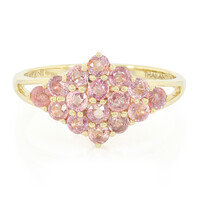 18K Unheated Padparadscha Sapphire Gold Ring (AMAYANI)
