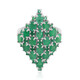 Indian Emerald Silver Ring