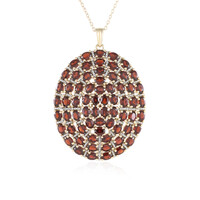 Mozambique Garnet Silver Necklace