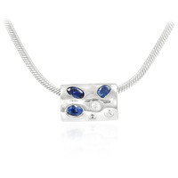 Laos Sapphire Silver Necklace