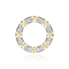 9K SI1 (G) Diamond Gold Pendant