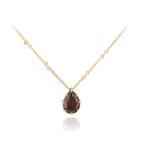 14K Red Zircon Gold Necklace (de Melo)