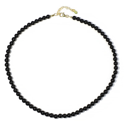Black Tourmaline Silver Necklace