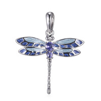 Iolite Silver Pendant