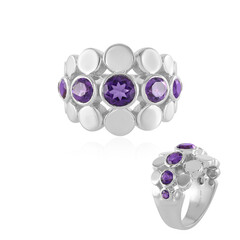 Siberian Amethyst Silver Ring (de Melo)