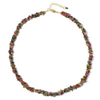 Fancy Tourmaline Silver Necklace