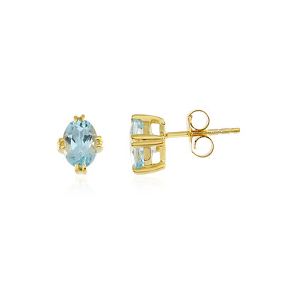 Sky Blue Topaz Silver Earrings