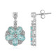Blue Apatite Silver Earrings