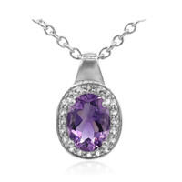 Amethyst Silver Necklace