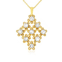 White Topaz Silver Necklace