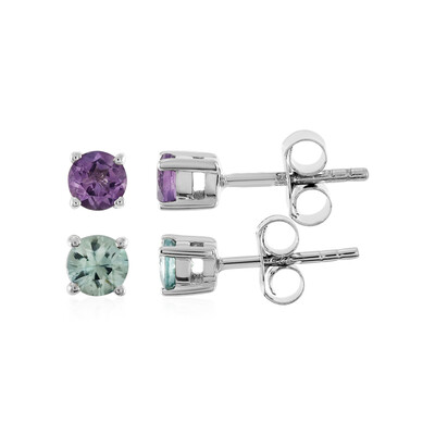 Amethyst Silver Earrings