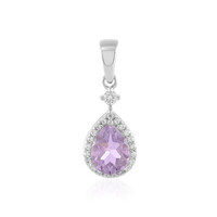 Rose de France Amethyst Silver Pendant