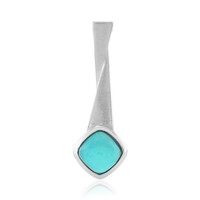 Blue Ethiopian Opal Silver Pendant