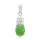 Imperial Chrysoprase Silver Pendant