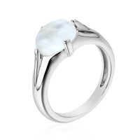Tanzanian Rainbow Moonstone Silver Ring