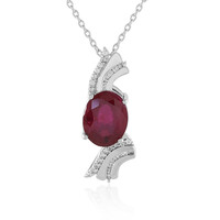 Madagascar Ruby Silver Necklace (de Melo)