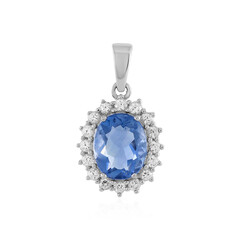 Colour Change Fluorite Silver Pendant