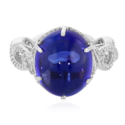 18K AAA Tanzanite Gold Ring (de Melo)
