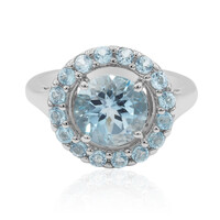 Sky Blue Topaz Silver Ring