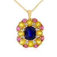 Madagascar Blue Sapphire Silver Necklace