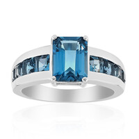 London Blue Topaz Silver Ring