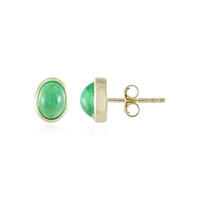 9K Colombian Emerald Gold Earrings