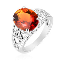 Madeira Citrine Silver Ring
