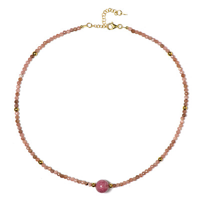 Rhodonite Silver Necklace