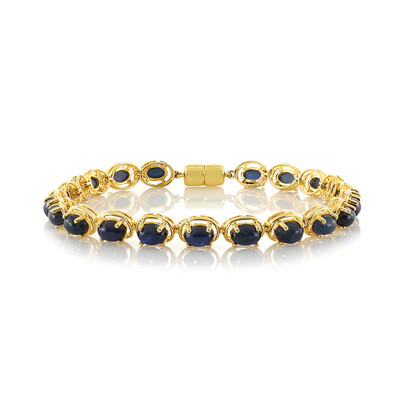 Blue Star Sapphire Silver Bracelet