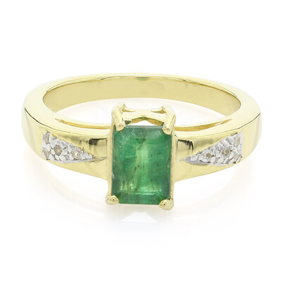 Bahia Emerald Silver Ring