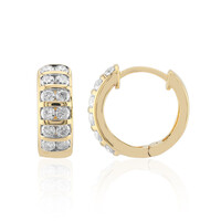 14K SI1 (G) Diamond Gold Earrings