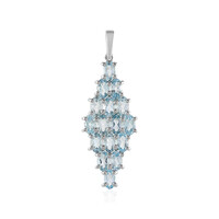Sky Blue Topaz Silver Pendant