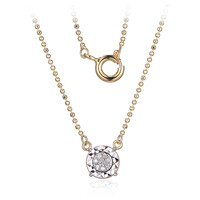 I3 (I) Diamond Silver Necklace