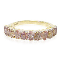 10K Unheated Padparadscha Sapphire Gold Ring