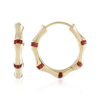 9K Tanzanian Ruby Gold Earrings (de Melo)