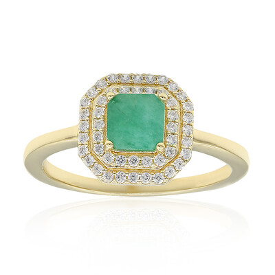Brazilian Emerald Silver Ring