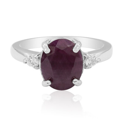 Ruby Silver Ring