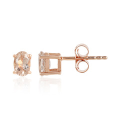 Morganite Silver Earrings