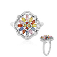 Fancy Sapphire Silver Ring