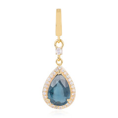 Teal Kyanite Silver Pendant