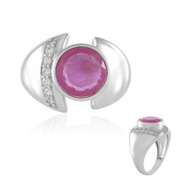 Madagascar Pink Sapphire Silver Ring (de Melo)