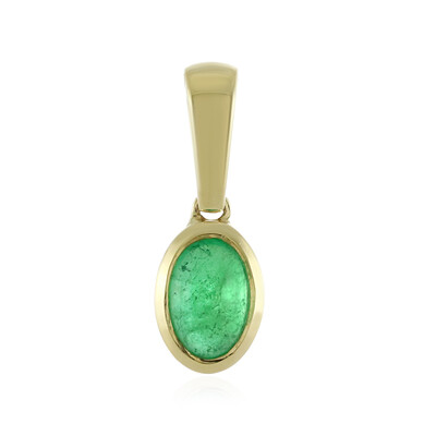 9K Colombian Emerald Gold Pendant