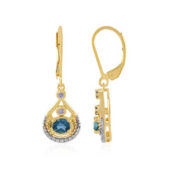 London Blue Topaz Silver Earrings