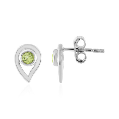 Peridot Silver Earrings